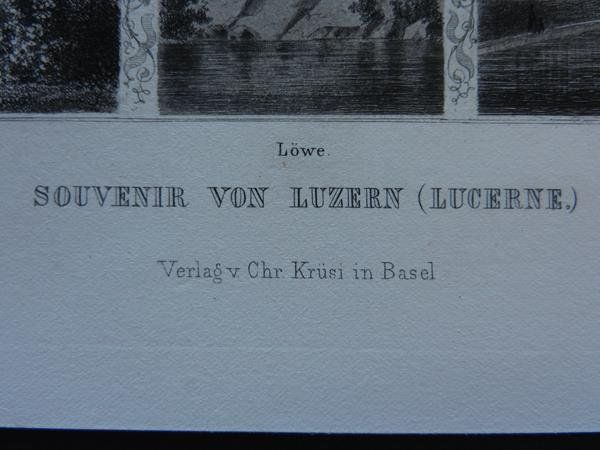 Incisioni: Luzern Souvenirblatt von Ringger – Usato da Risch venduto da Rischli15 2