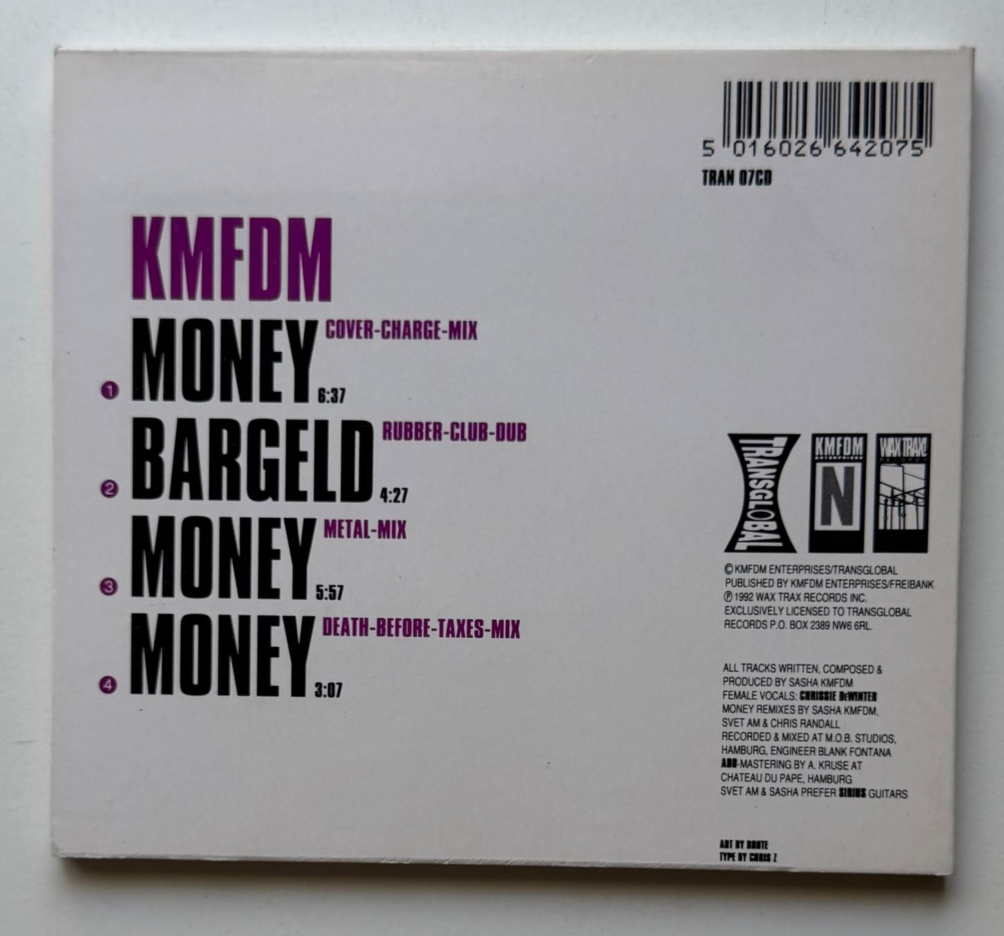 CD: KMFDM / Money/Bargeld (Maxi Single) – Usato da Näfels venduto da rottabi 1