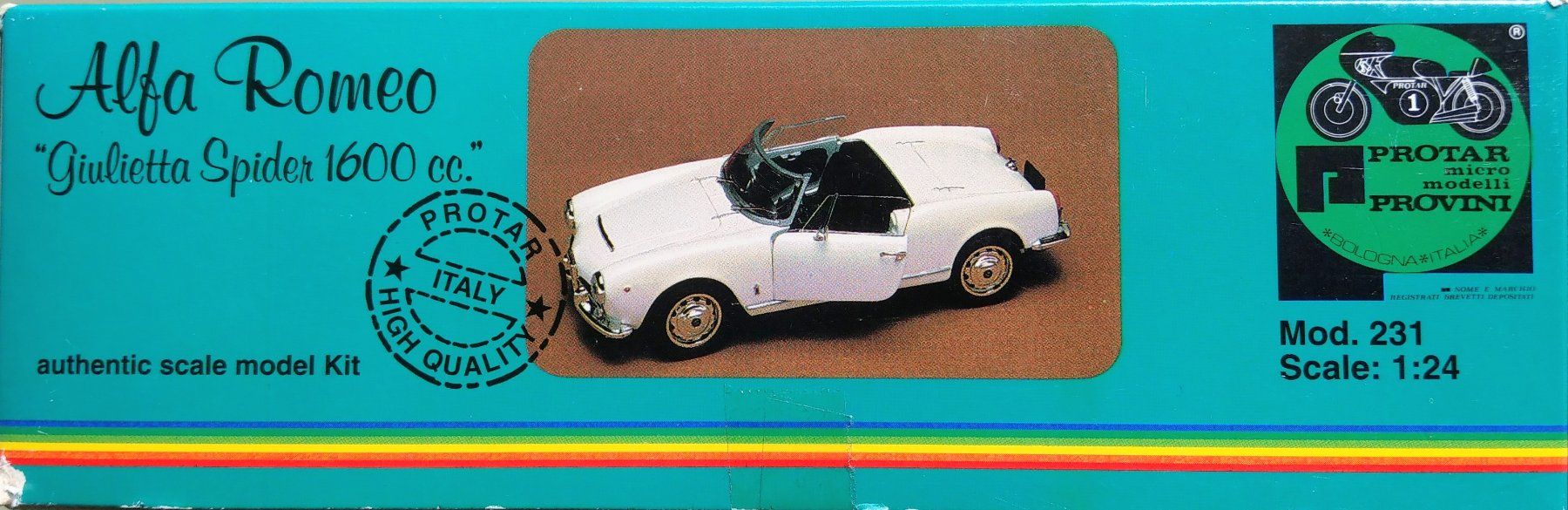 Alfa Romeo Modellini d'auto: Protar Alfa Romeo Giulia Spyder 1600cc #231 – Usato da Châtillens venduto da rei_y82w 2