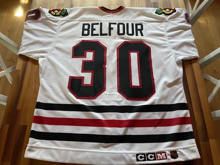 Chicago Blackhawks Belfour 30 Eishockey Trikot Grösse 52