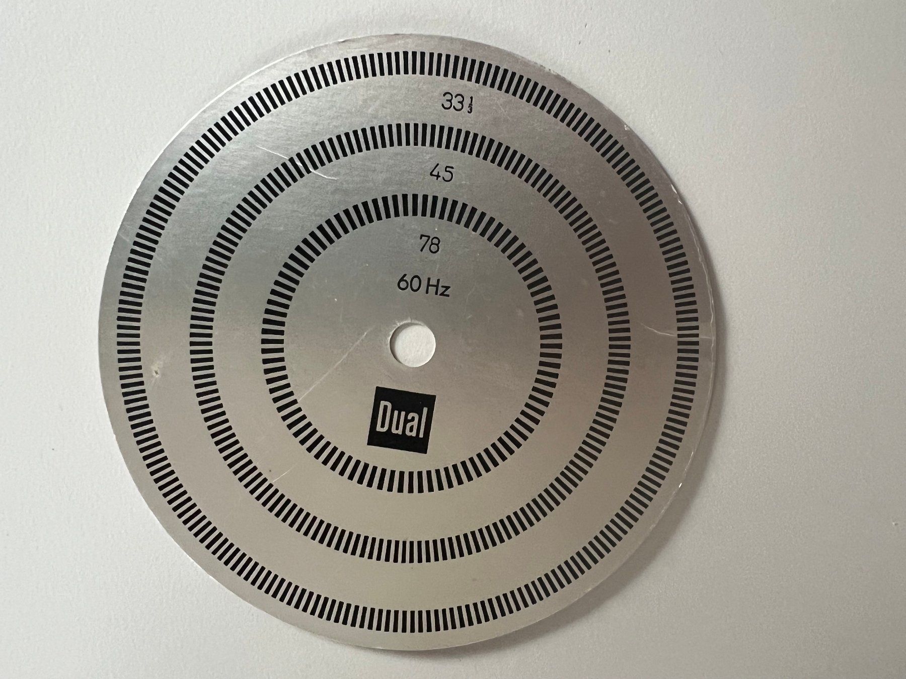 Dual Plattenspieler: Dual Stroboskop Scheibe – Gebraucht aus Bazenheid von rue_6hcy