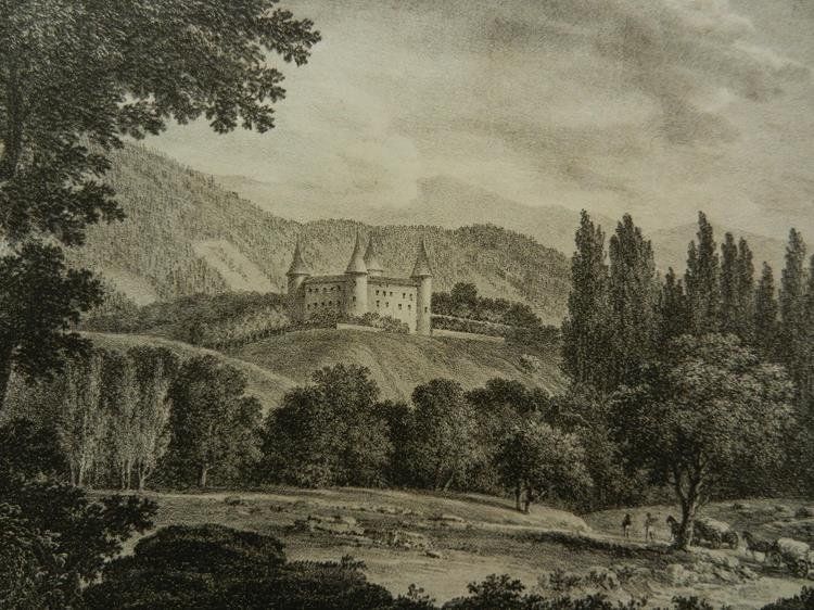 Incisioni: Schloss Berthe Yverdon – Usato da Risch venduto da Antikfee 1