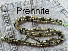 Prehnit  Australien   Sonderangebot   3 x 39cm Strang  3mm