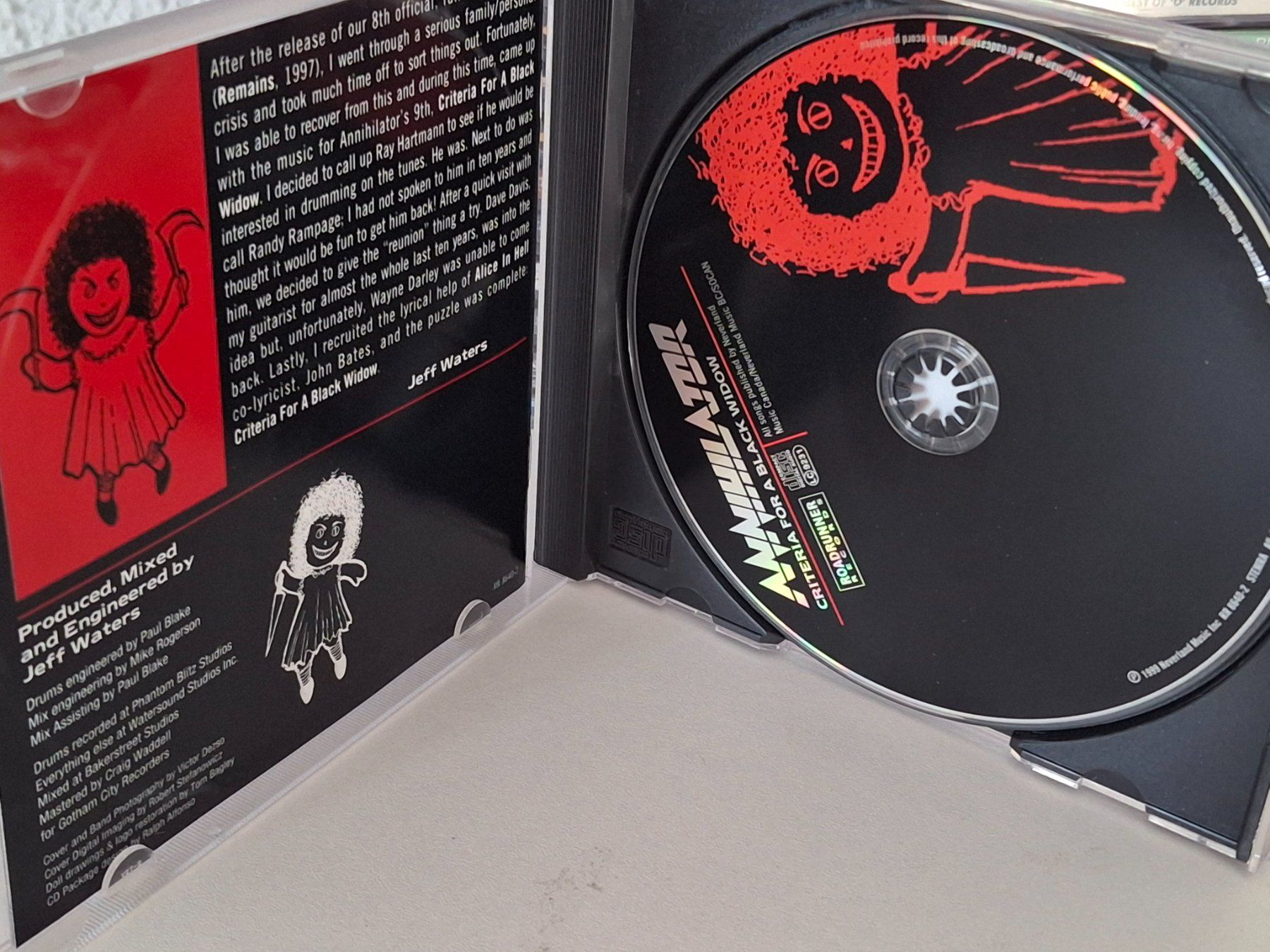 CD: CD Annihilator - Criteria For A Black Widow – Usato da Aarberg venduto da Jackup1 2