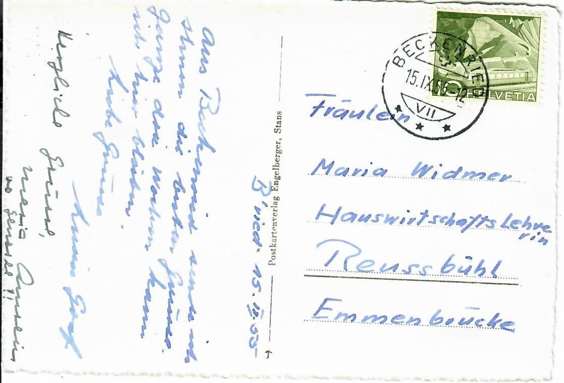 Cartes postales: Beckenried 1955 – D'occasion à Hochdorf par Ziegel-16 1
