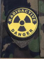 Abzeichen Badge Patch Armee Militär DANGER RADIOAKTIV