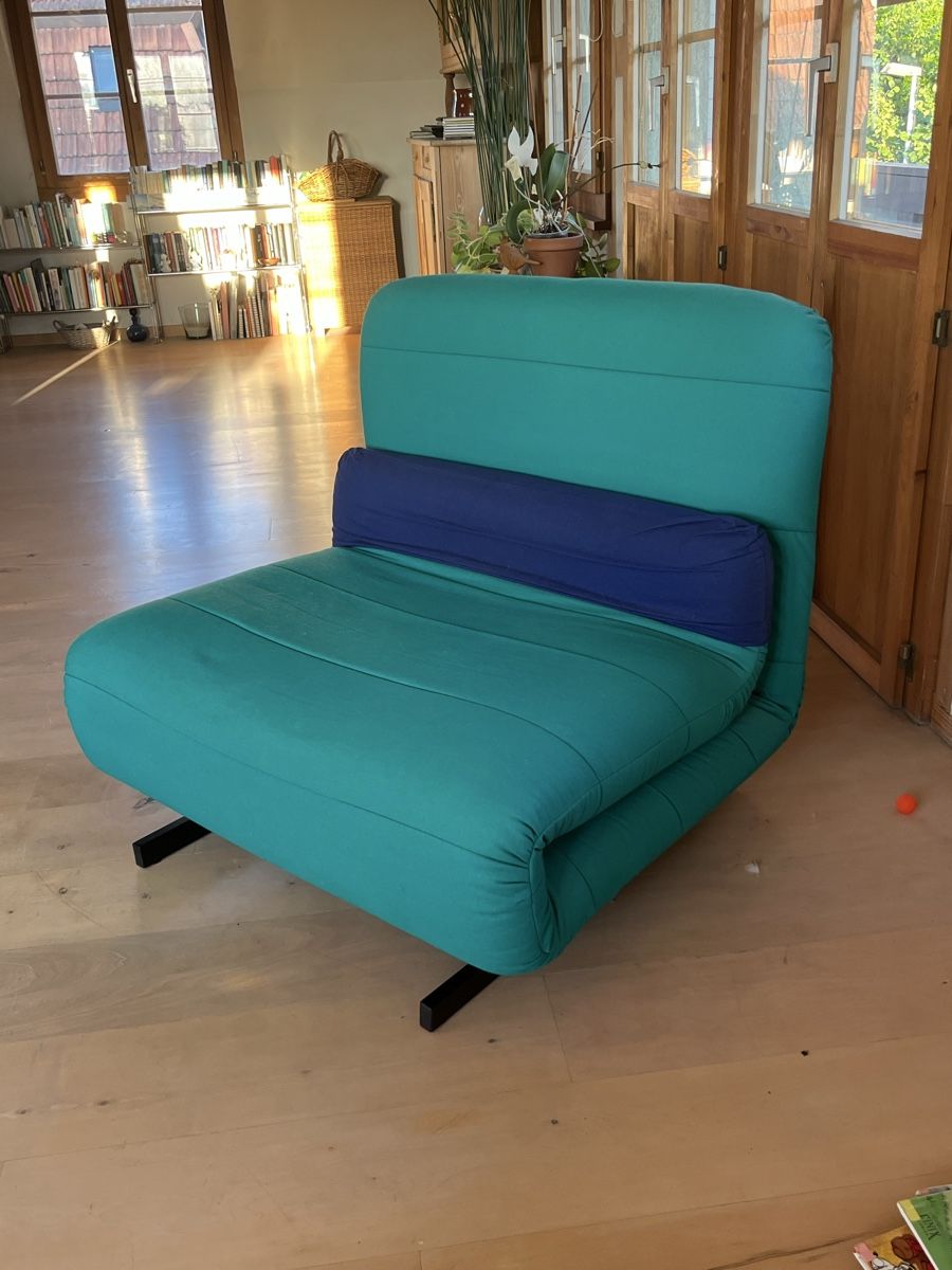 Sofas: Klappsofa türkis blau als Bett oder Liege nutzbar – Gebraucht aus Bern von flo_d62x 1