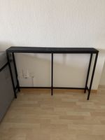 Konsolentisch schwarz Metall guter Zustand 120x20x75cm