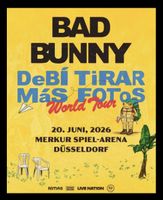 2 x Bad Bunny Tickets Düsseldorf Sitzplätze block 136 row 9