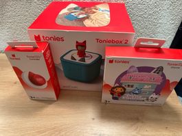 Toniebox 2 Meeresgrün + Tonieplay + Gabby / unbenutzt