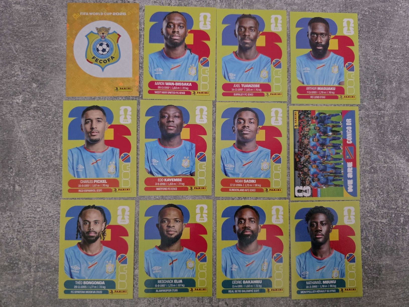 Panini Carte collezionabili: Panini WM 2026 Sticker-Set DR Kongo – Usato da St. Gallen venduto da Shelly__x3