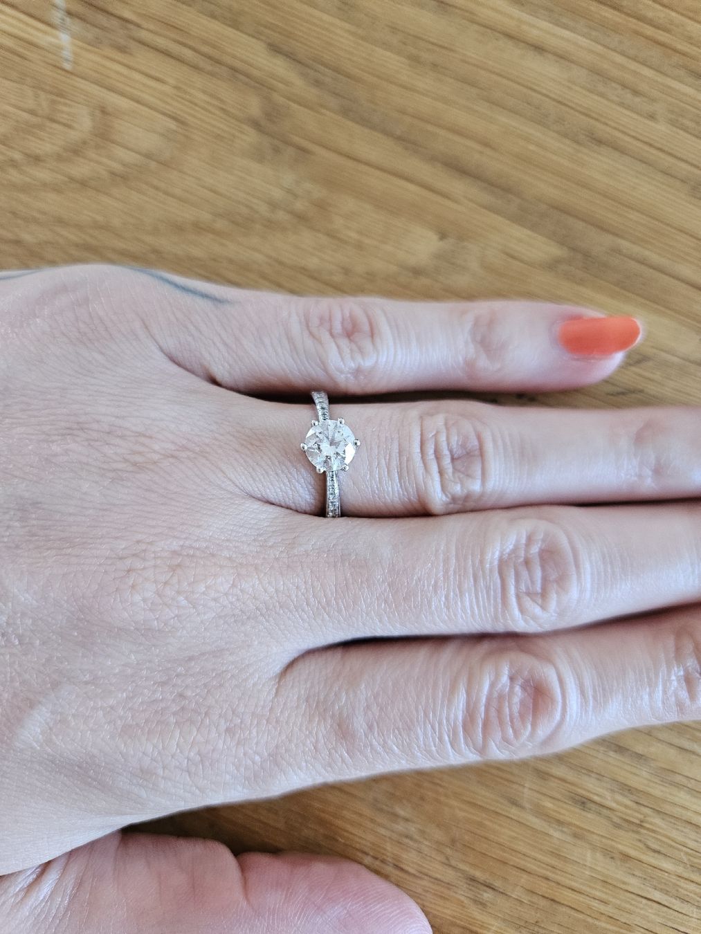 Anelli: Solitär Ring Silber Swarovski Crystal Gr. 50 – Usato da Sursee venduto da Mr_kistler