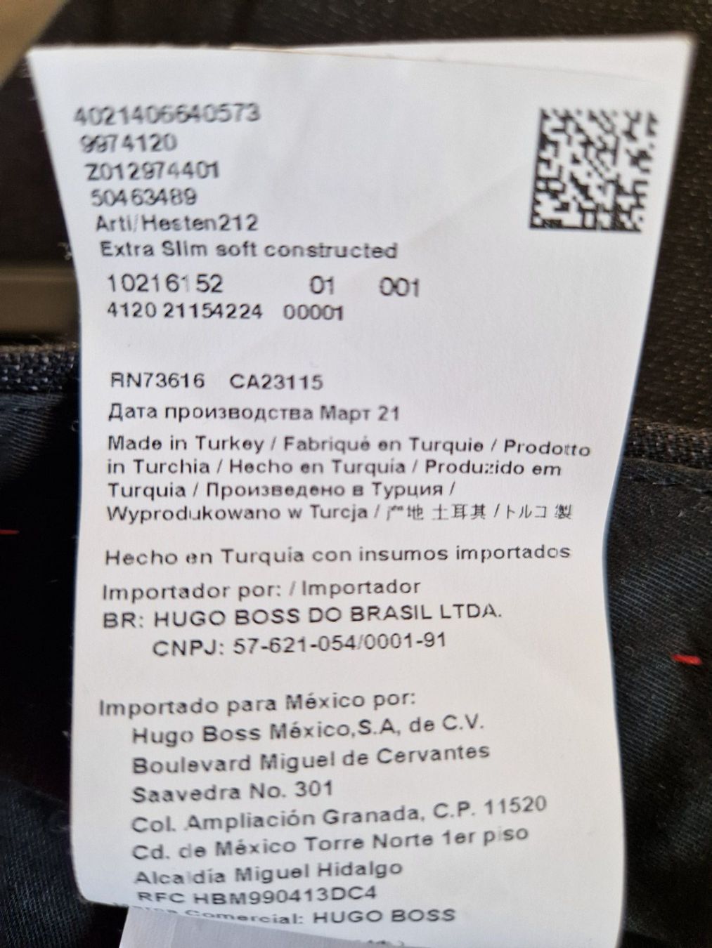Hugo Boss Completi: Anzug Hugo BOSS, dunkelgrau – Usato da Zollikon venduto da Tom2001 4