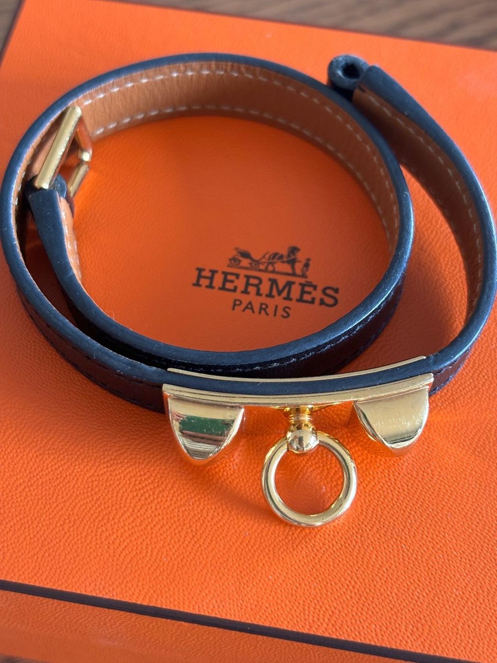Hermès Bracciali & Braccialetti: ** HERMÈS ** - Rivale double Bracelets en cuir – Nuovo (secondo la descrizione) da Gland venduto da isa__sml 1