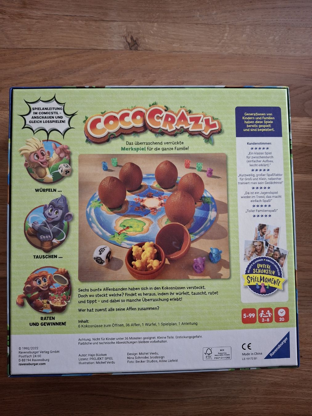Ravensburger Spiele: Brettspiel Coco Crazy – Gebraucht aus Zürich von Vordermannd86 1