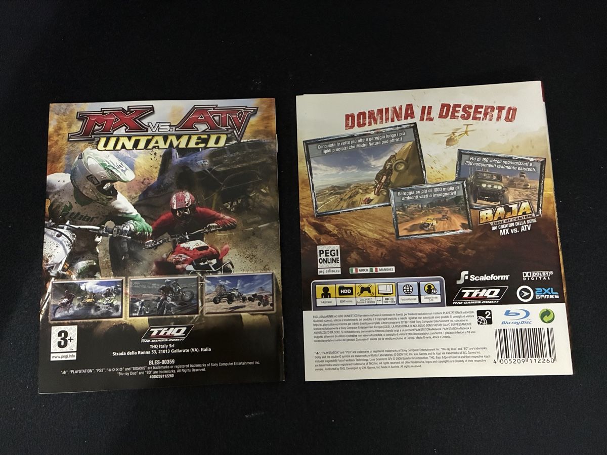 Sony Giochi: Manuale+Cover BAJA PS3 – Nuovo (secondo la descrizione) da Taverne venduto da nad02026 1