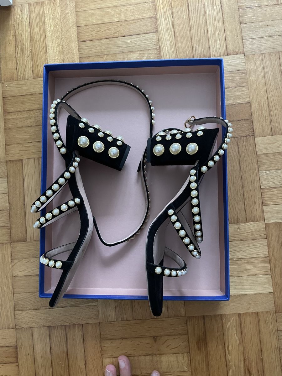 Scarpe da donna: Stuart Weitzman Perl Sandalen 37.5 nur einmal getragen – Usato da Au ZH venduto da therecomewaves 2
