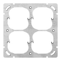UP Befestigungsplatte FH 2×2 4×52mm, Feller