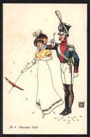 sign. De Warnay: Chasseur, schweizer Sol