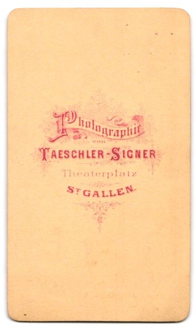 Fotografie & Manifesti: Fotografie Taeschler-Singer, St. Gallen, – Usato da Berlin venduto da bartko-reher 1