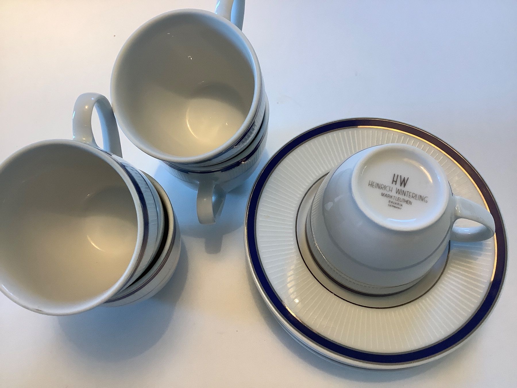 Set di piatti: Espresso-Tassen  und Untertassen – Usato da Triesen venduto da boston7