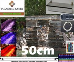 Edelstahl Wasserfall von PLANOTEC 50cm
