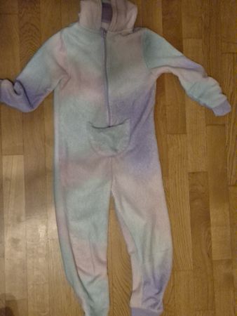 Pastel Unicorn Onesie, children's size 7-8 years,very cozy!
