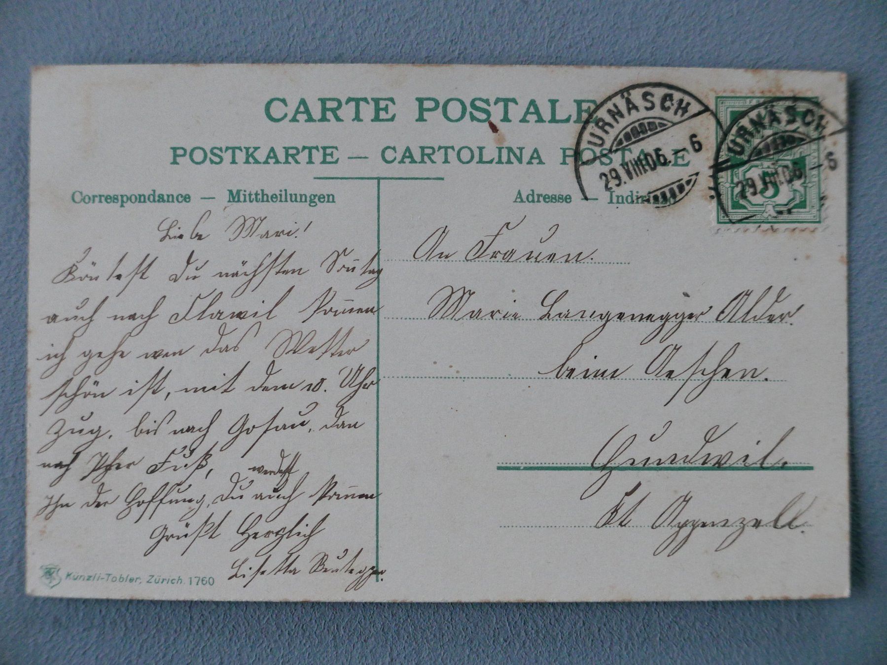 Cartoline postali: ANTIKE ANSICHTSKARTEN ALPFAHRT APPENZELL – Usato da Balgach venduto da Zwischenraum 4