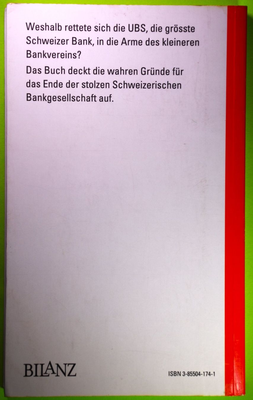 Libri: DIRK SCHÜTZ  /  DER FALL DER UBS – Usato da Luzern venduto da piro12 1