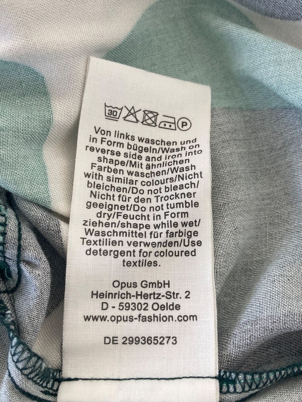 Opus Vestiti: OPUS Freizeitkleid, Gr. 34, Grün/Schwarz/Beige – Usato da Dübendorf venduto da Blueprint1 5