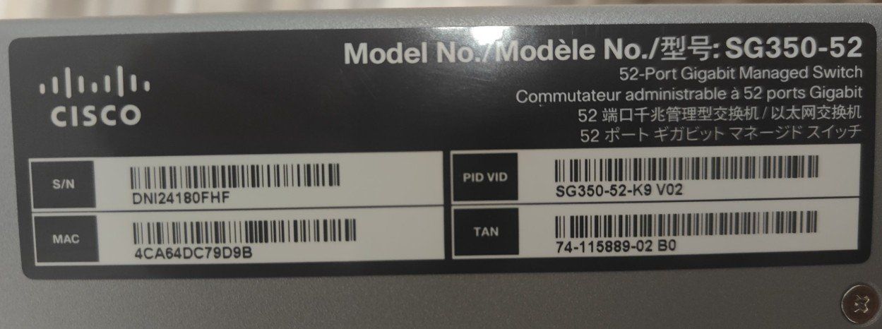 Cisco Hub & Switch: cisco Switch SG350-52   52-Port Gigabit Managed Switch – Usato da Uster venduto da Ct2914 2