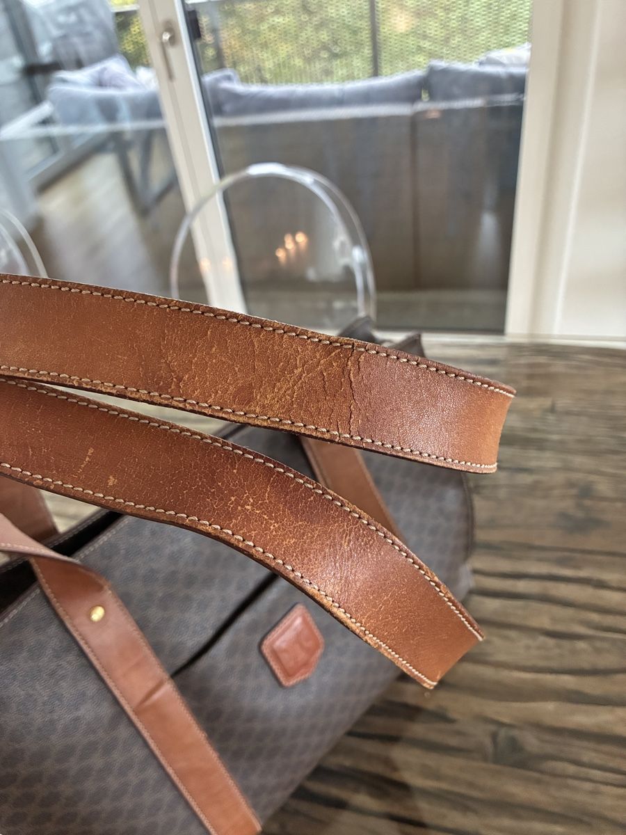 Vintage CELINE Macadam Shopper / Tote Bag – Made in Italy (D'occasion ...