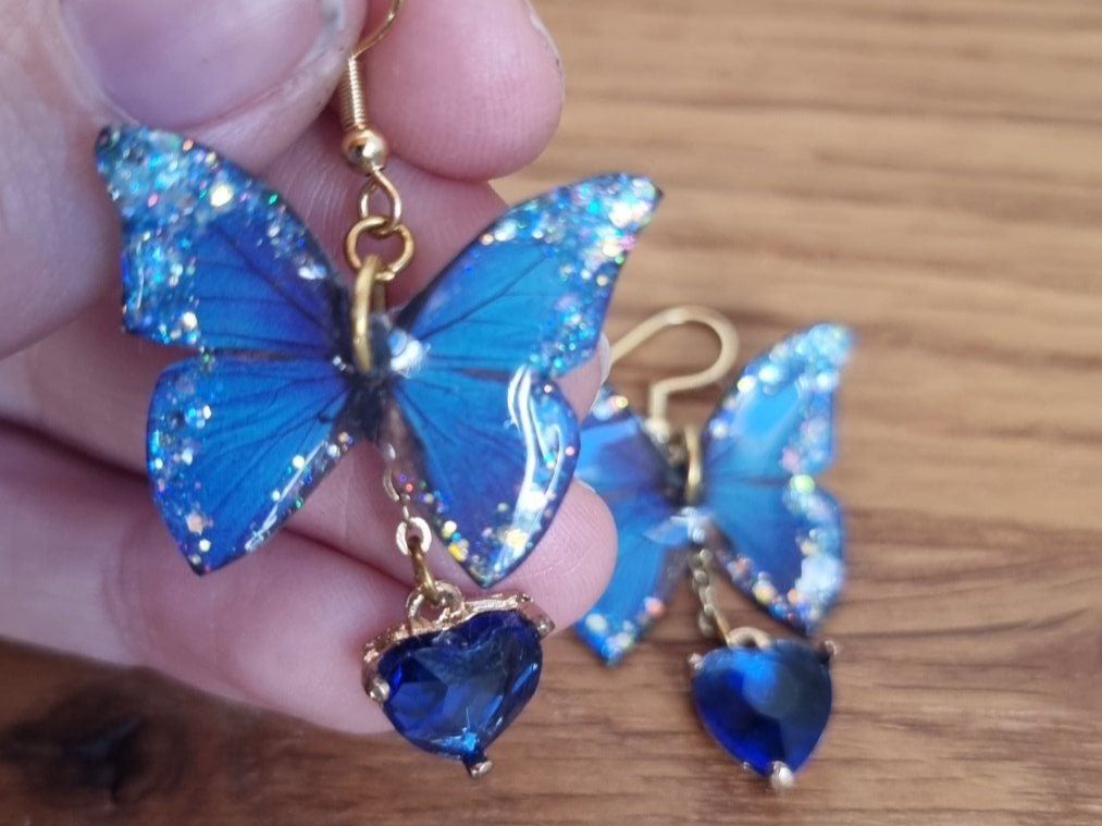 Boucles d'oreille: Boucles oreille papillons fait main – D'occasion à Les Breuleux par Mily1991 1