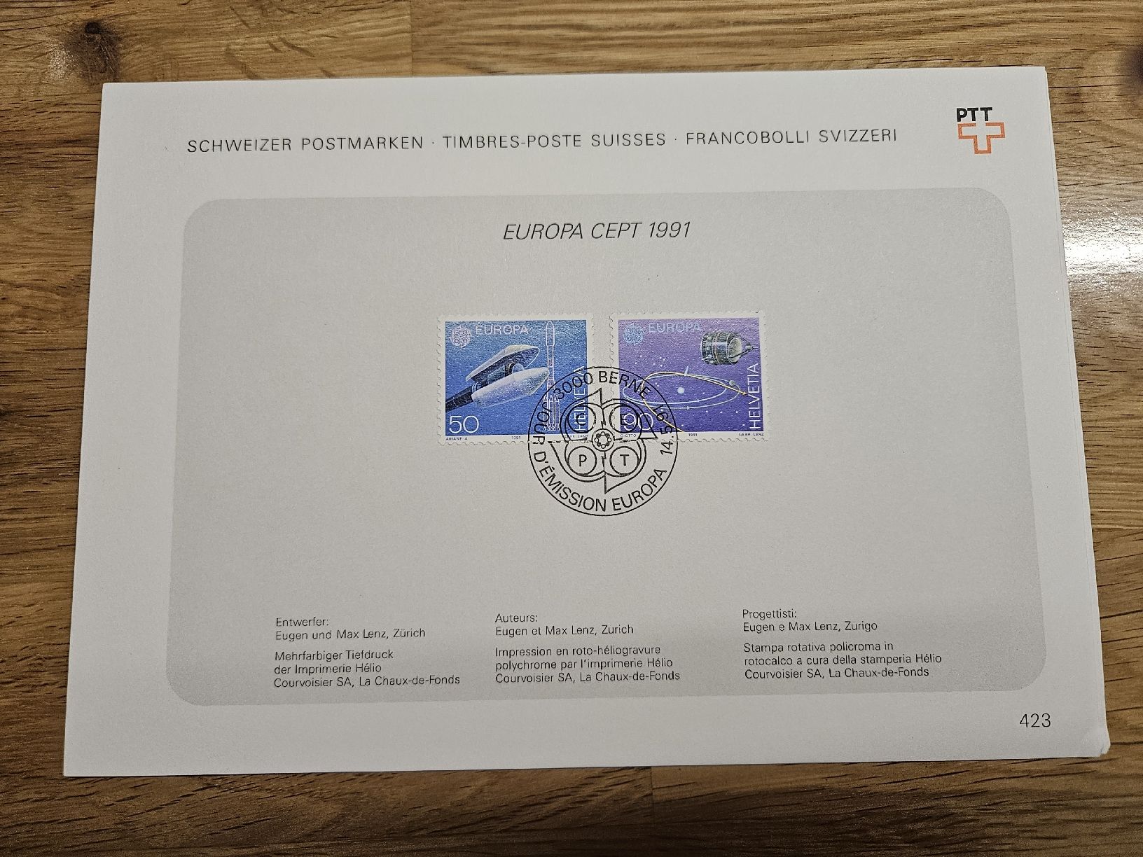 Tutti i francobolli: Schweizer Postmarken Europa Cept 1991 – Nuovo e nell'imballaggio originale da Chur venduto da Kohla1980 1