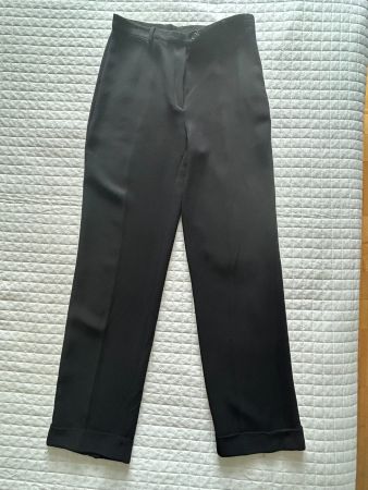 Pantalon fluide noir viscose, T/38 comme neuf