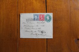 1896 GS USA, 3-Farbenfrankatur, Cleveland n Montagny CH