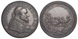 Rom, Sixtus V, Medaille AN I (1585)