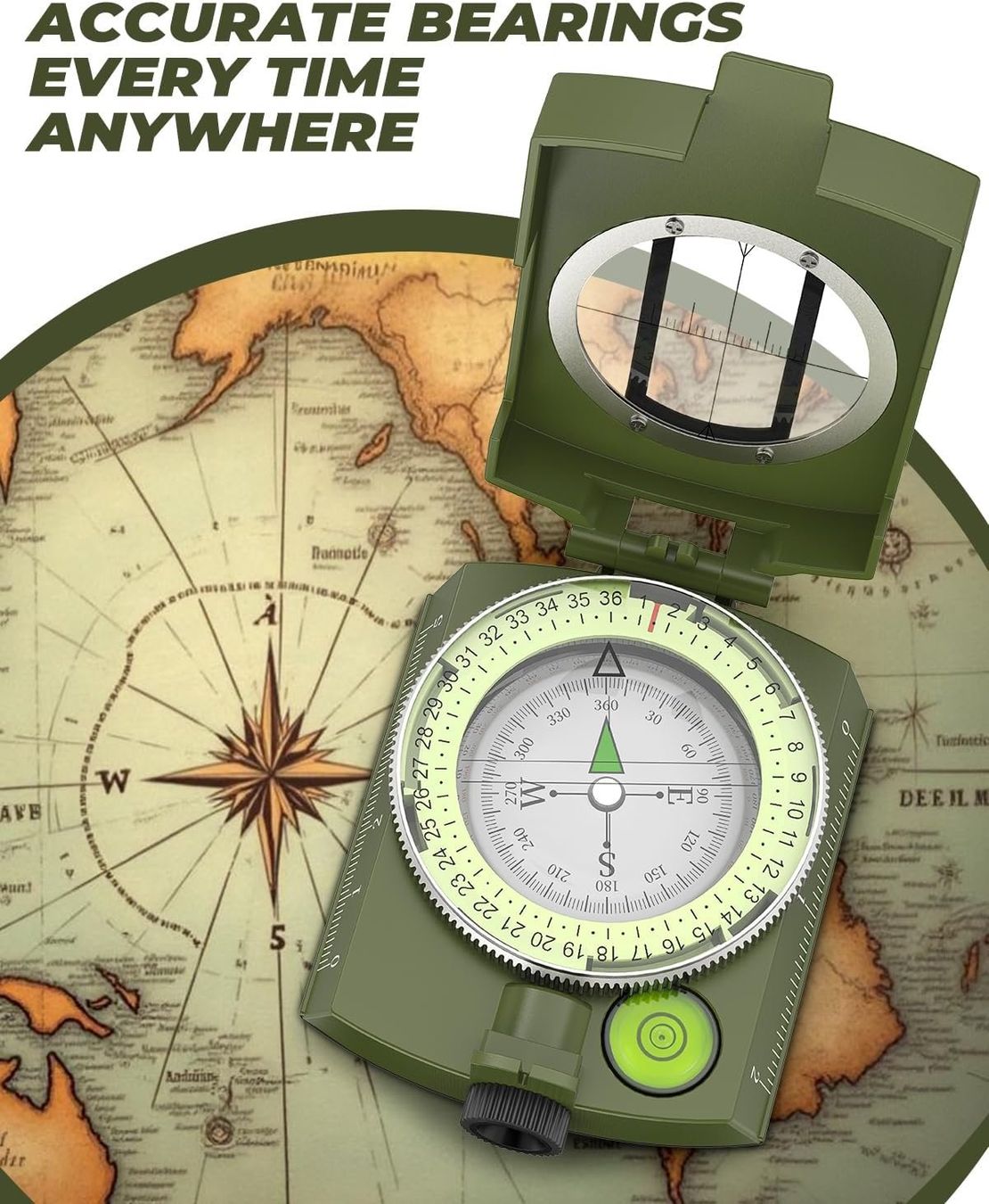 GPS & Strumenti di misurazione: Militär Professioneller Taschenkompass – Nuovo e nell'imballaggio originale da Geneve venduto da Titi2008 6