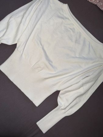Bershka Strickpullover, creme weiss, Grösse XS, Top! (52)