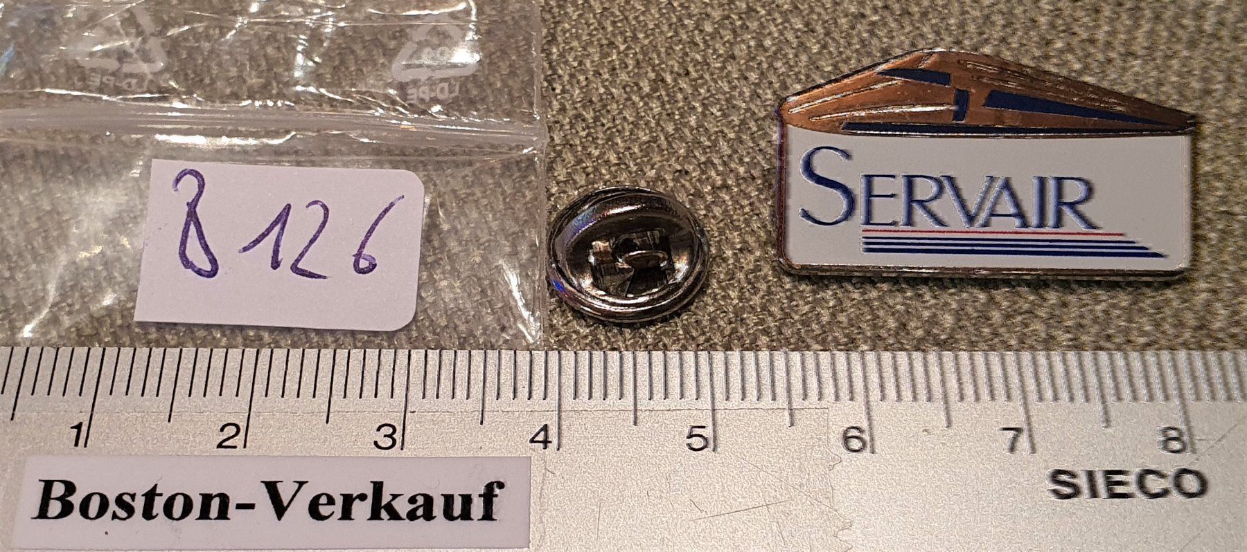 Placchette & Badge: B126 - Pin TGV SERVAIR Zug Train – Usato da Reinach BL venduto da Boston-Verkauf 3
