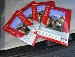 Papier photo Canon Plus Semi-Gloss A4, 4 paquets de 20