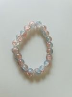 Handgemachtes Armband – transparente Perlen  -Crackle-Effekt