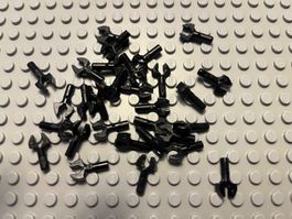Lego 10x Stange mit Clip schwarz(48729b)