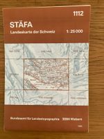 Landkarte 1 : 25'000 Stäfa