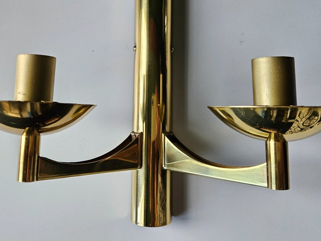 Lampen: Applique double Honsel - Space Age - globes ambrés – Gebraucht aus Echandens von annegug 7