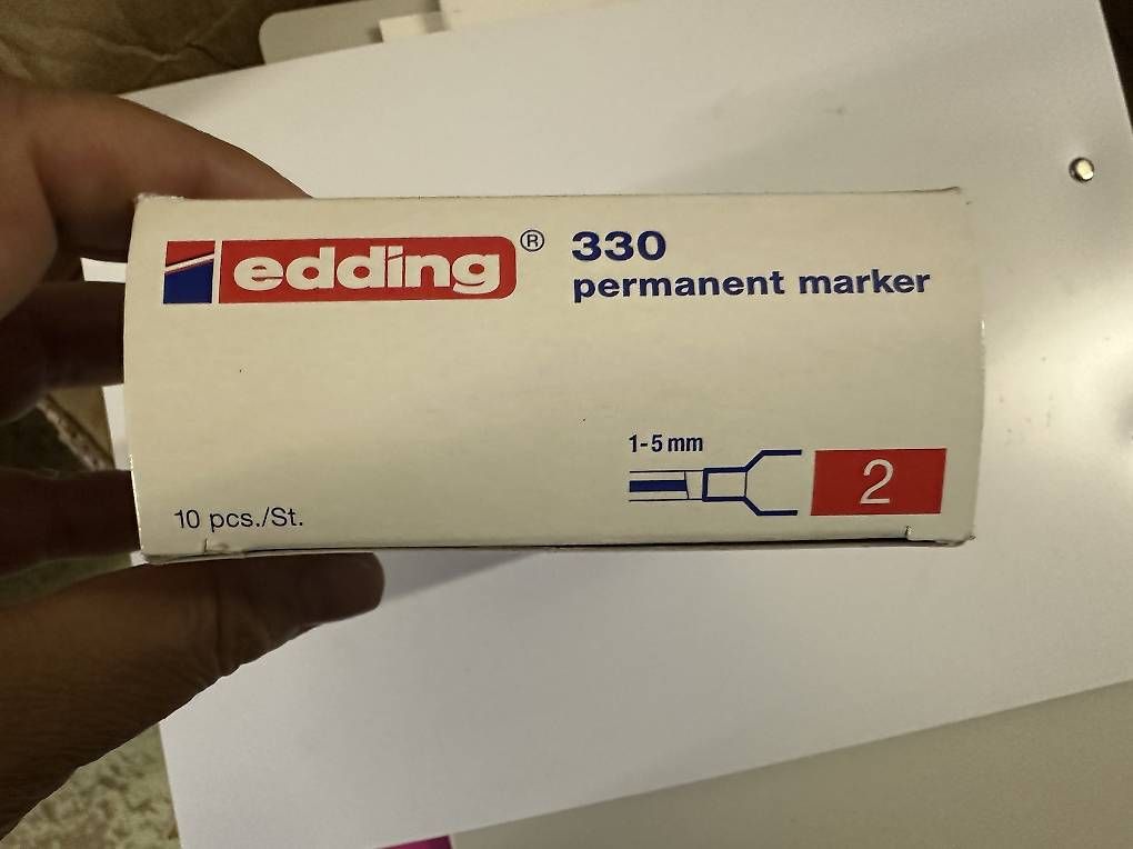Penna & Evidenziatori: 10Stk.EDDING Permanent Marker 1-5mm 330-002 rot – Nuovo e nell'imballaggio originale da Necker venduto da liq24 2