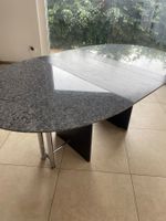 Esstisch Ausziehtisch Granitplatte Holz  oval