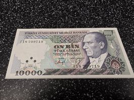 10000 Türk Lirasi 1970 Geldschein 