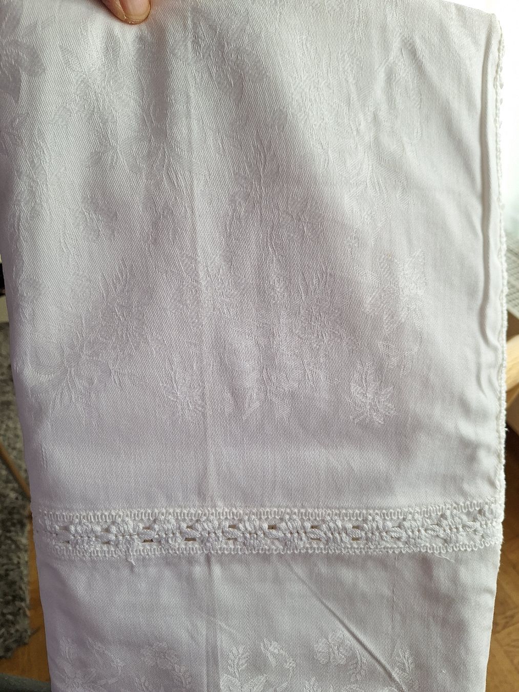 Altra biancheria da tavola: Nappe blanche dentelle état neuve 210x160 – Nuovo (secondo la descrizione) da Genève venduto da maria1209 2