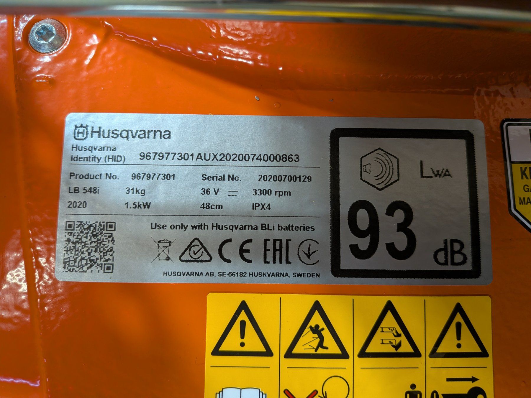 Husqvarna Tondeuses à gazon: Husqvarna LB 548i – Neuf (Voir description) à Buchs SG par Schwendener-9470 2
